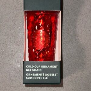 Starbucks Radiant Red Cold Cup Key Chain